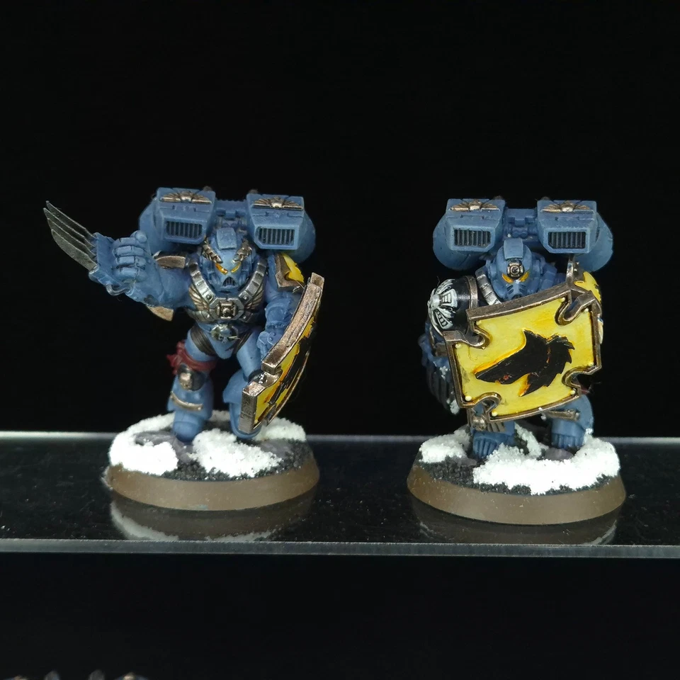 Veteranos de vanguardia con paquetes de salto lobos espaciales marines espaciales Warhammer 40k Foto 3 de 4