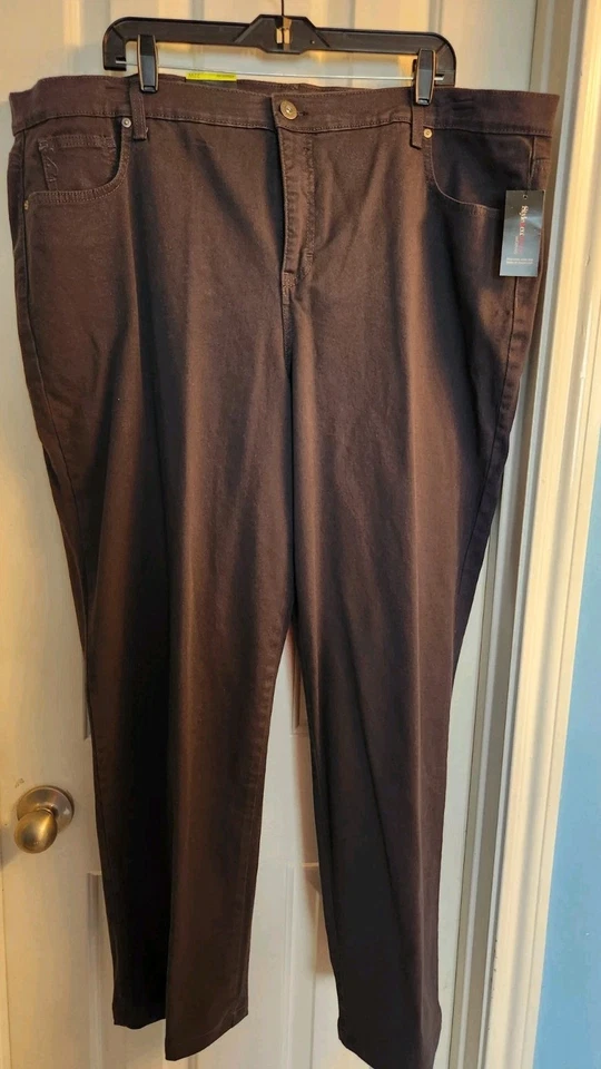 Style & Co Straight Leg Tummy Control High Rise Jean Size 22 - Carbon Grey - Image 4 of 4