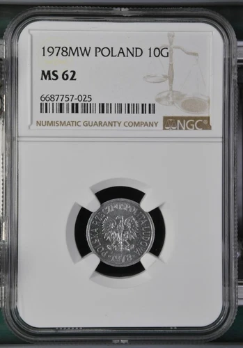 Poland 10 Groszy 1978 MW NGC MS 62