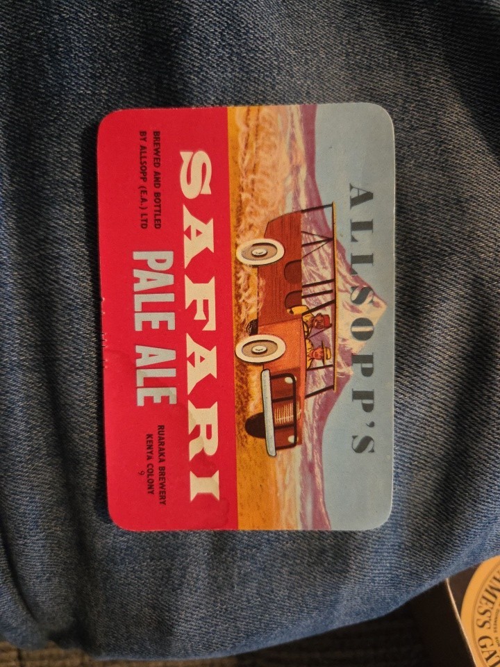 Allsopp 's Safari Pale Ale Auaraka Brewing  Kenya Colony (rare)