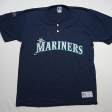 Vtg 1996 Seattle Mariners Russell Athletic Collection Batting Jersey Size Large