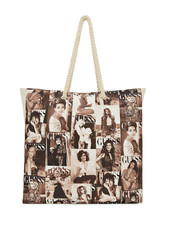 Image of Guess Iconic Canvas Tote Bag