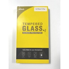 2-Pack JETech iPhone 15 Plus Tempered Glass S...