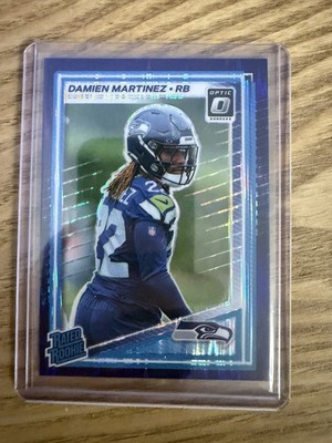 2025 Panini Donruss Optic Damien Martinez  Blue Hyper Rated Rookie #298 Seahawks