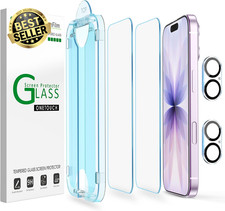 [2+2 Pack]  Onetouch for Iphone 17 6.3" Tempered Glass Screen Protector with Cam