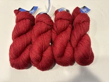 Berroco Vintage Yarn Worsted -Wool/Acrylic/Nylon- 4 Skeins Red Pepper # 5173