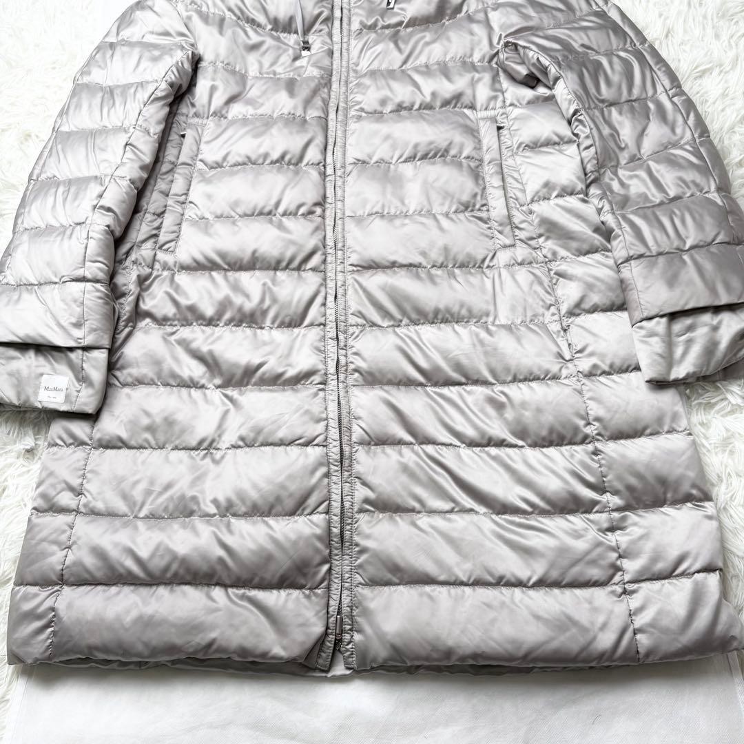 Max Mara Cube Reversible Long Down Coat Jacket Bl… - image 5