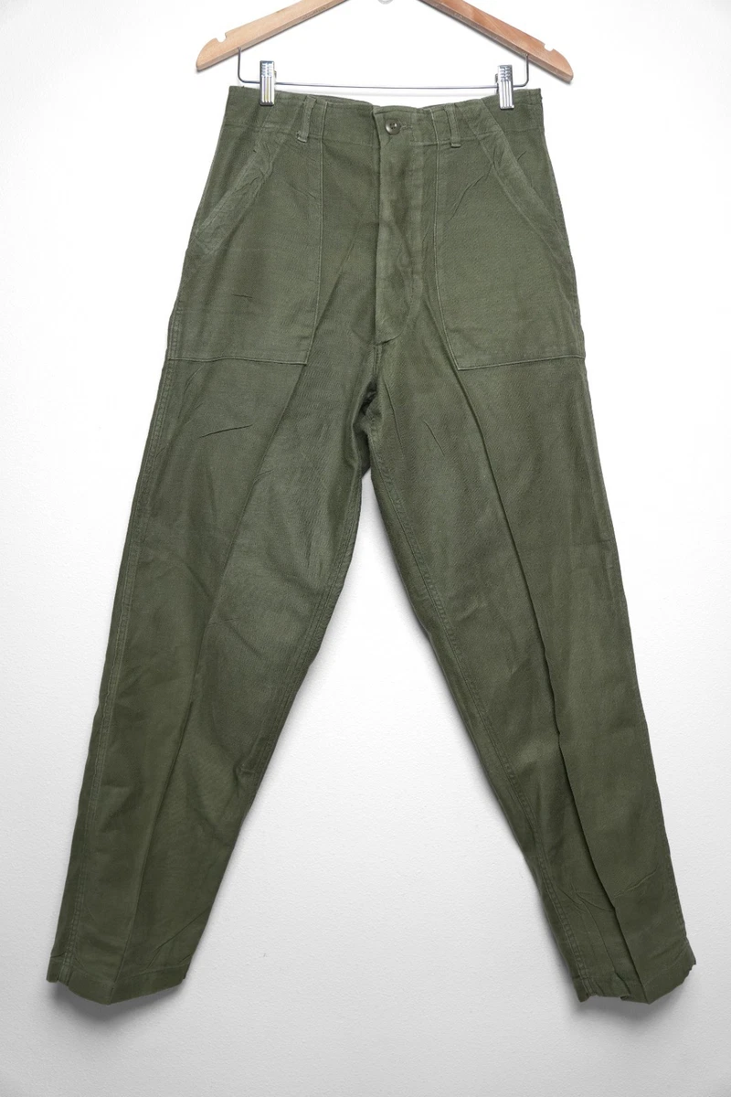 Pantalones Largos Térmicos De La Era De Vietnam - Lana/algodón, Talla M, Originales EE.UU.