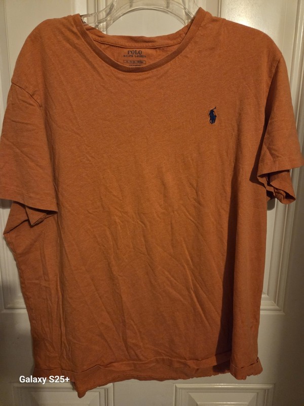 Ralph Lauren Men’s Orange  Short Sleeve Tee XL