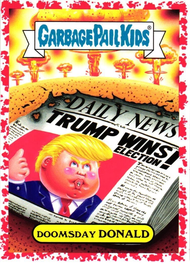 GARBAGE PAIL KIDS 2017 SERIES 1 ADAM-GEDDON PICK YOUR CARD *BLOODY RED* STICKERS