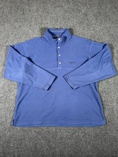 Vintage 90s Patagonia Synchilla Fleece Pullover Mens Medium Blue USA Made