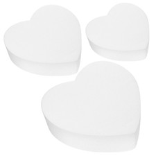 3 Pcs Multi Function Foam Cake Model Heart Shaped Dummy for Wedding Cake Model