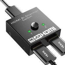 HDMI Splitter 1 In 2 Out 4K UHD 3D 1080P 2-Port Repeater Splitter Amplifier 1x2