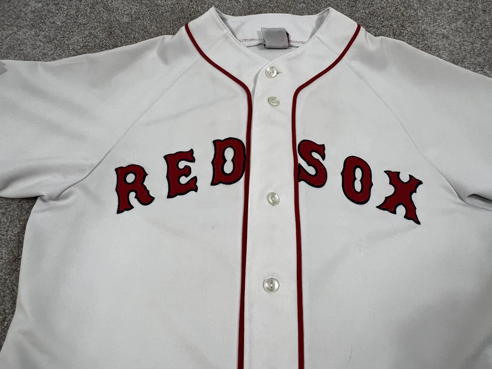 Camiseta de béisbol Boston Red Sox para hombre MLB botón frontal número 38 blanca Foto 2 de 4