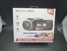 Vivitar Pro 8K HD Digital Video Camcorder & Accessories (Black) DVR8K-MBLK