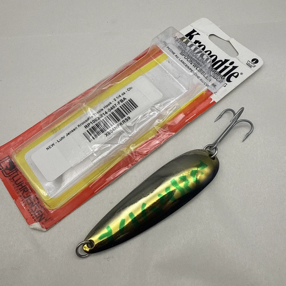 Cocodrilo 2 1/4 oz con gancho triple cromado 1003-214-0467 caja abierta *LEER... Foto 2 de 4