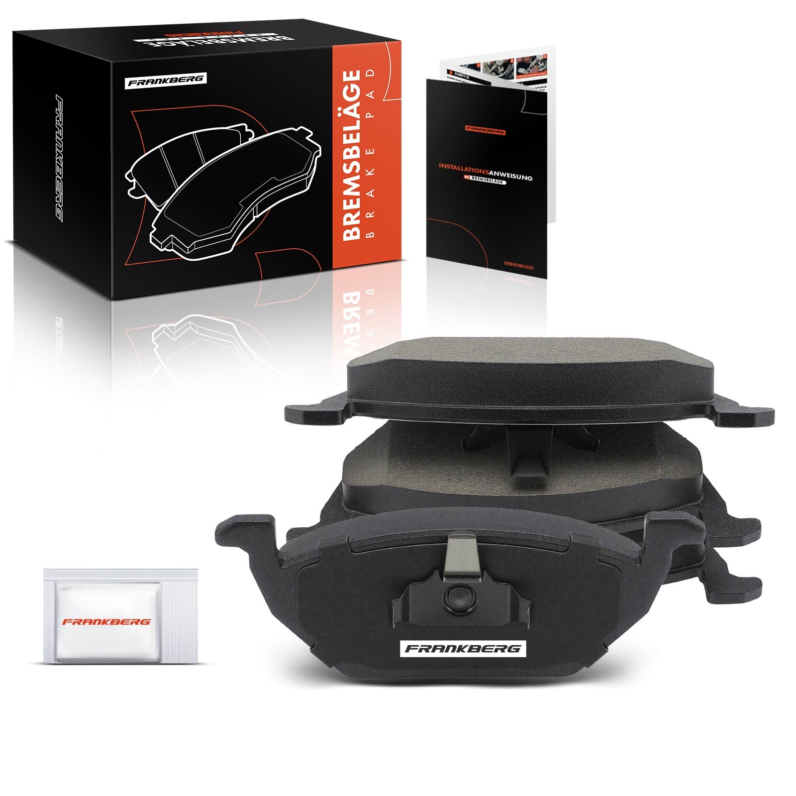 Frankberg 4x Brake Pad for Peugeot Boxer 1994-2002 Fiat Ducato 1994-1999 Front