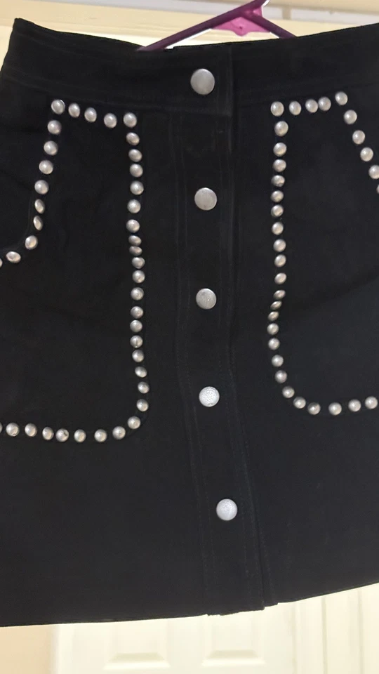 NASTY GAL Mujer Negro Gamuza Artemide Mini con XS Foto 3 de 4