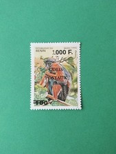 Bénin surchargé 1000f sur 100f Singe Colis Postaux 2 Rangs PF Gras Neuf MNH