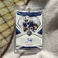 2021 Panini Limited Ink Zack Moss Autograph Spotlight Silver /99 Football