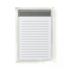 Charcoal Jotters and Acrylic Tray Set with 50 Cards for Office Desk Notes