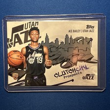 2025-26 Topps Clutch City Prospects #CC-5 Ace Bailey – Utah Jazz – Rookie RC