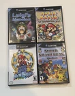 New ListingMario Nintendo GameCube 4 Game Lot, Luigi, Smash, Sunshine, Paper Mario, All CIB