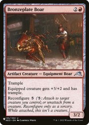 Bronzeplate Boar 135/302 The List