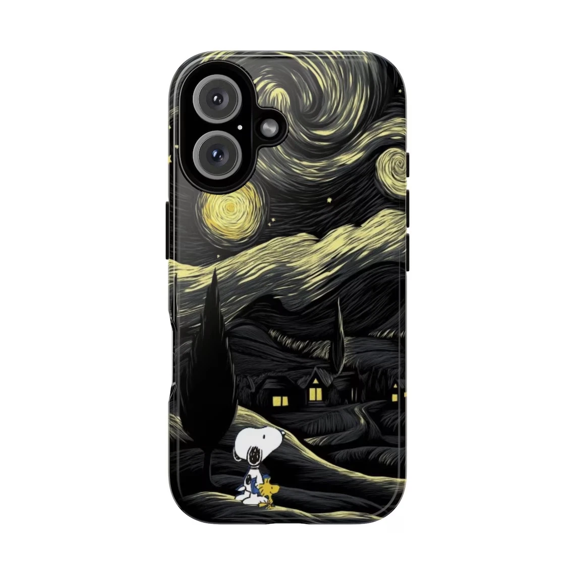 Custodia ufficiale per LG K50S Snoopy Woodstock e Snoopy Posado per