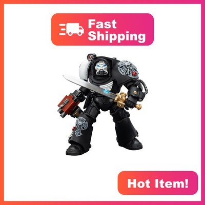 JOYTOY Warhammer 40k Raven Guard Terminator 1 with Power Sword and Storm Bolt...