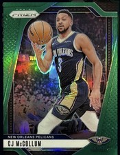 Panini 2024-25 Prizm CJ McCollum #160 New Orleans Pelicans Green Prizm Card