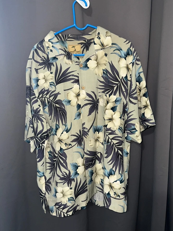 Camisa Jamaica Jaxx 100% Seda L Foto 2 de 4