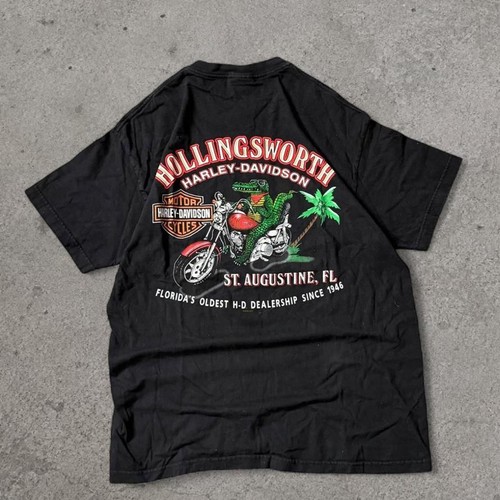 Harley-Davidson, 2000 vintage Harley Davidson black t-shirt size Large