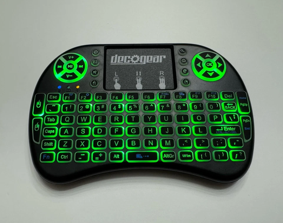 Deco Gear Mini Wireless Backlit Keyboard Smart Remote w/ Touchpad Mouse 2.4GHz - Image 3 of 4