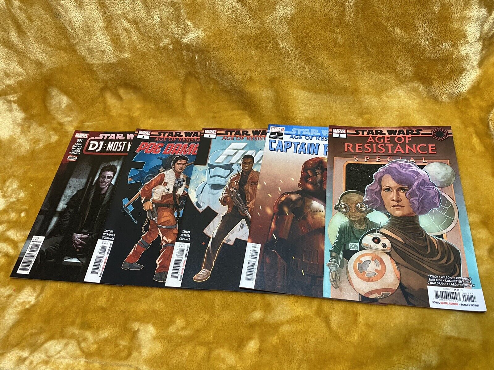 Unread Marvel Comic Star Wars Age Of Resistance Special Mixed Lot of 5 All #1's!