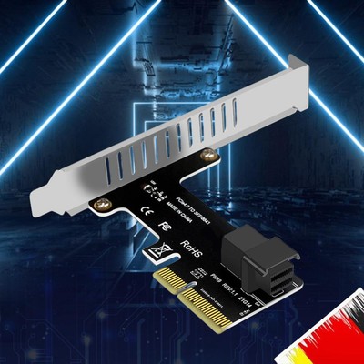 PCI E zu SFF-8643 Riser Karte PCI-EX4/X8/X16 Solid State Drive Adapter PCIE zu U