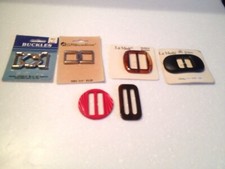 Women's Belt Buckles Vtg 60's  '70s New Lot of 6
