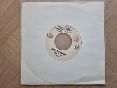 Bruce Springsteen/ Bob Dylan - Born to run/ Hurricane 7'' Vinyl Italy PROMO