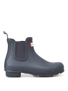 hunter chelsea boots navy