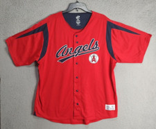 Los Angeles Angels Jersey Adult XXL 2XL Red Baseball MLB Sports Dynasty Mens