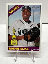 2015 Topps Heritage Rookie Gold Cup Card #15 Roenis Elias Seattle Mariners