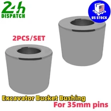 2PCS For John Deere Kubota Takeuchi Bosses Cat 35MM Excavator Bucket Bushing