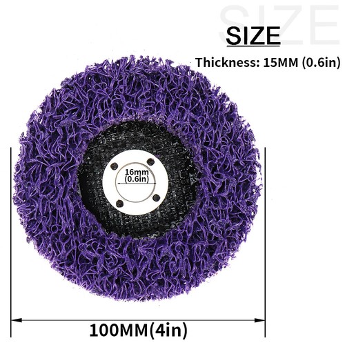 1/2/5/10 pz 100 mm striscia di polidischi vernice ruota rimozione ruggine strumento smerigliatrice angolare - Foto 2 di 12