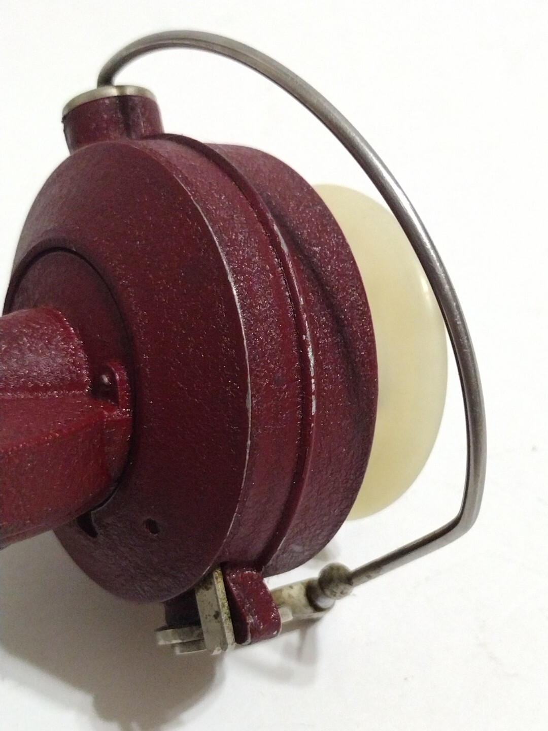 Vintage DAM Quick Junior Spinning Fishing Reel Red Made In Germany D.A