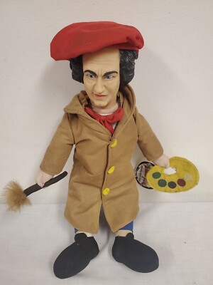3  THREE STOOGES 16'' Plush Doll Figure Vinyl Face Larry The Artist