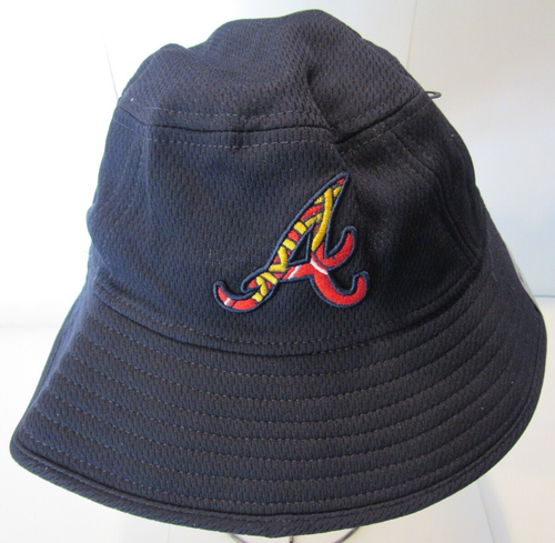 MLB On Field Atlanta Braves BP20 Bucket Hat Navy Blue OSFM - Bild 1 von 5