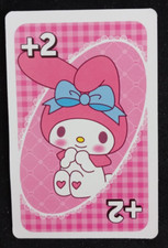Hello Kitty Sanrio Uno Card Yellow My Melody Drew 2 Card