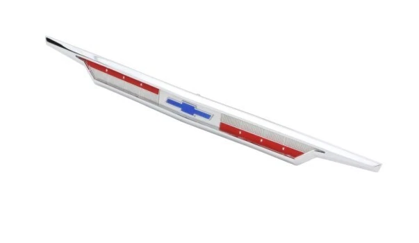 Trim Parts Hood & Trunk Emblem Set With Bezels For 1963 Bel Air Biscayne Impala - Image 3 of 4