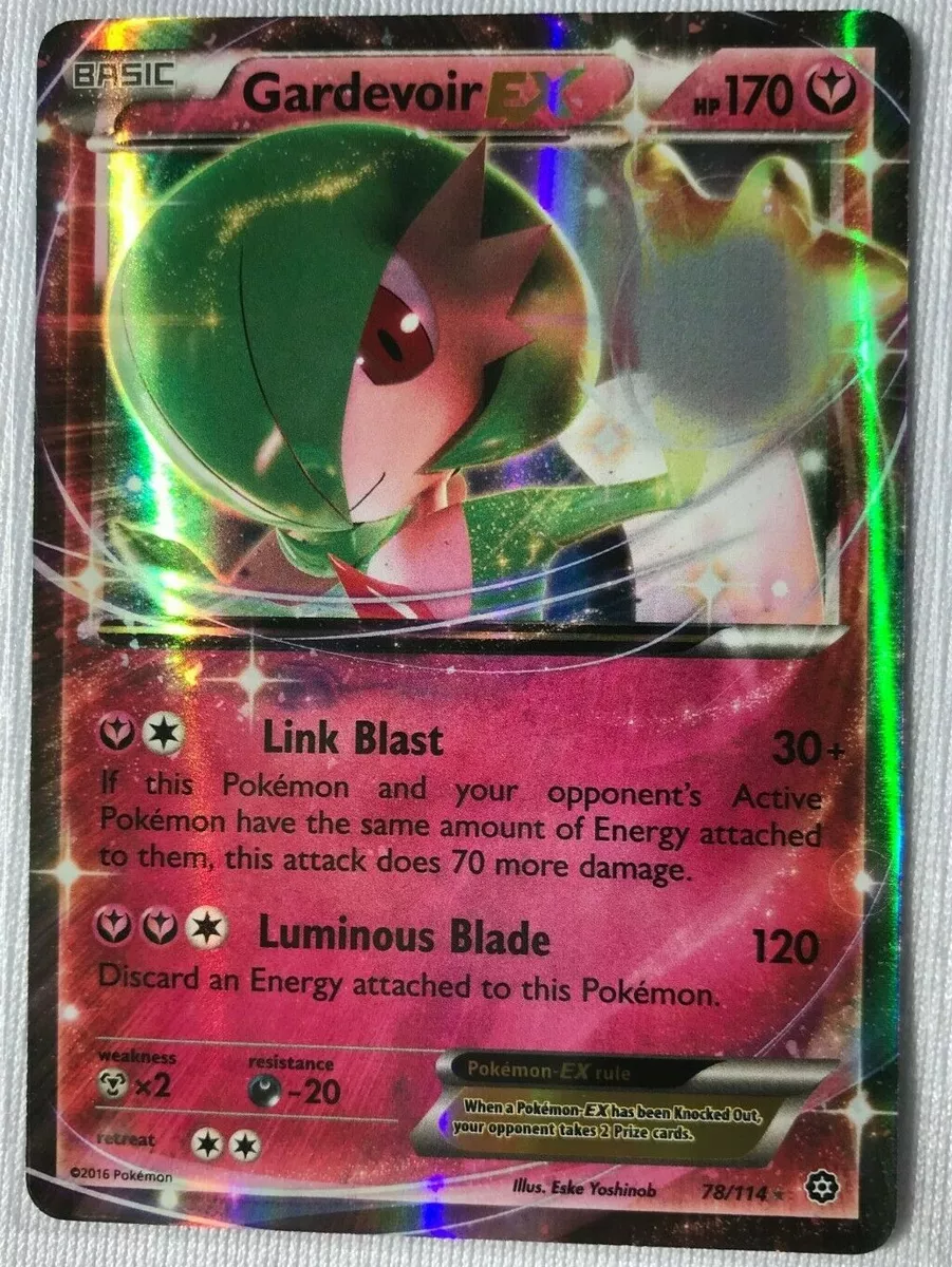 Gardevoir EX ULTRA RARE 78/114 Pokemon XY Steam Siege NM HOLO