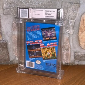 Nuovissimo gioco NES Power Blade 1991 sigillato in fabbrica WATA 7.0 classificato cucitura H 